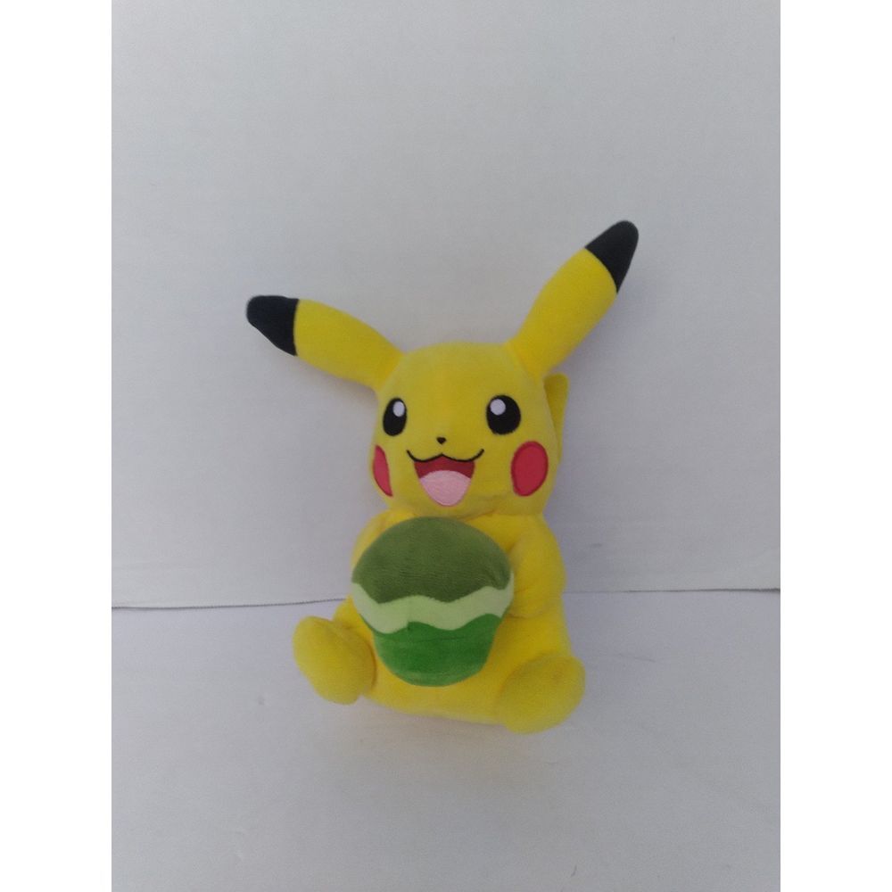 Official Pokemon Pikachu‎ Plush Toy with Green Apple Collectible Stuffed Animal